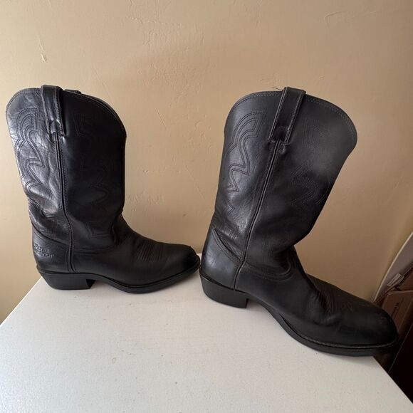 DURANGO FR200 SAFETY TOE BLACK 12” COWBOY WORK BOOTS MEN\'S Size 11 EE main image 6